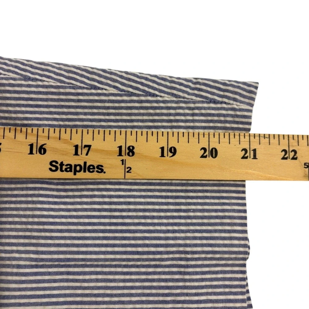 Polo Ralph Lauren Blue White Striped Shorts Men 40 Stretch Classic Seersucker